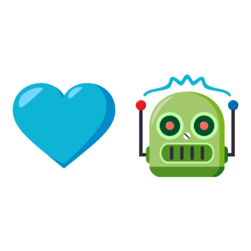 💙🤖 Emoji Domain EmojiOne rendering